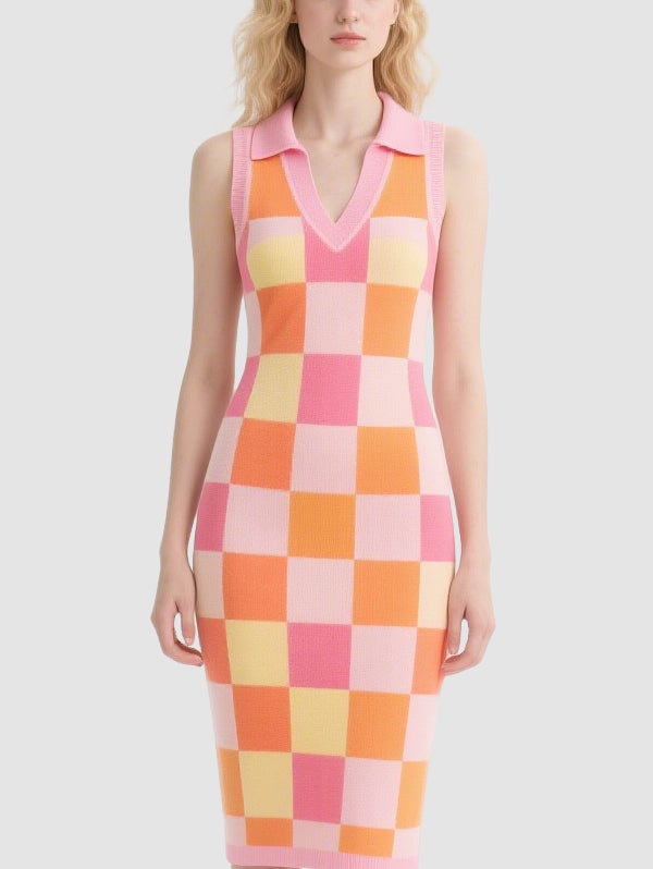 Women's Mini Dress Plaid Fashion Dress