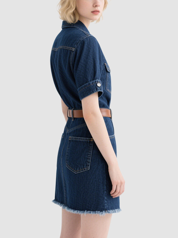 Denim Comfortable Women's Mini Dress