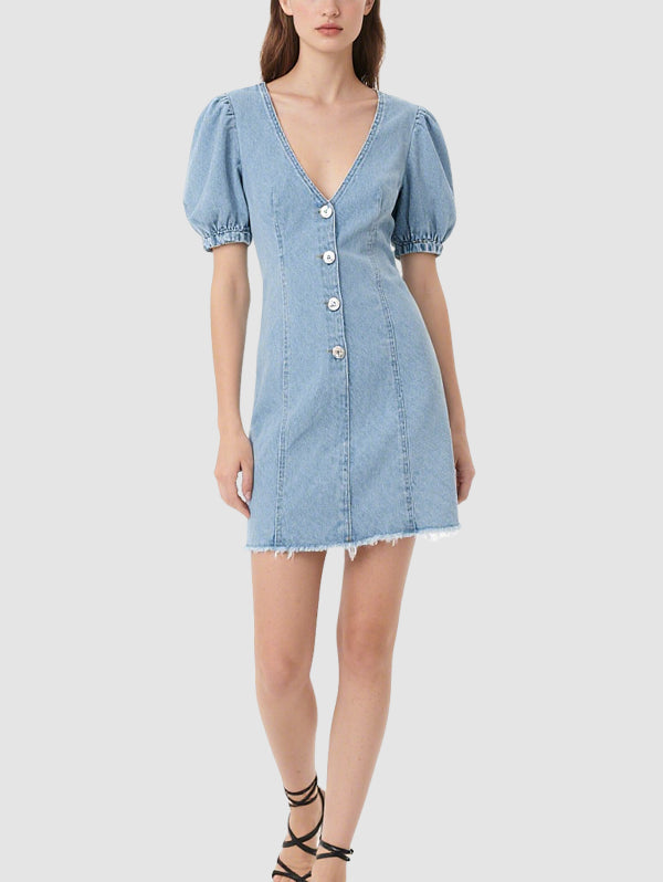 Women's Summer Denim Mini Dress