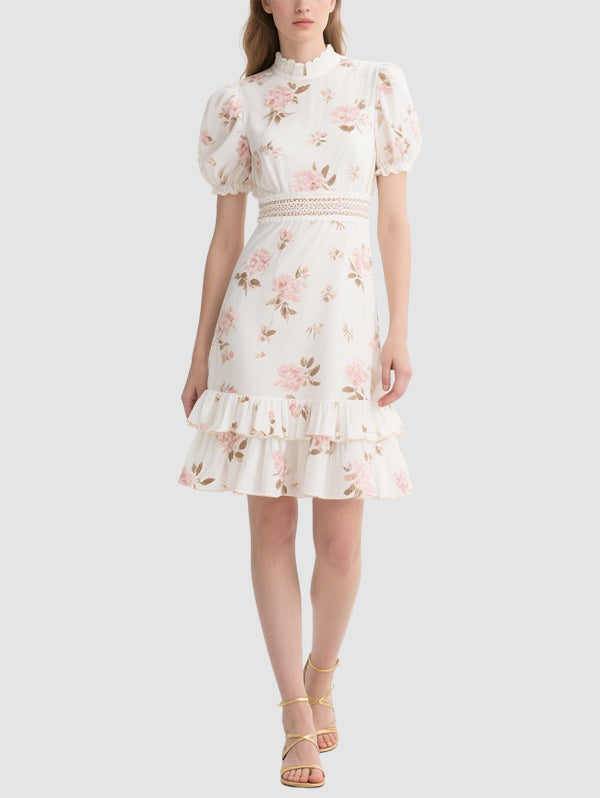 Floral Elegant Women's Mini Dress