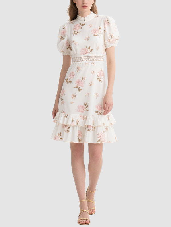 Floral Elegant Women's Mini Dress