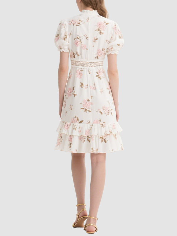 Floral Elegant Women's Mini Dress