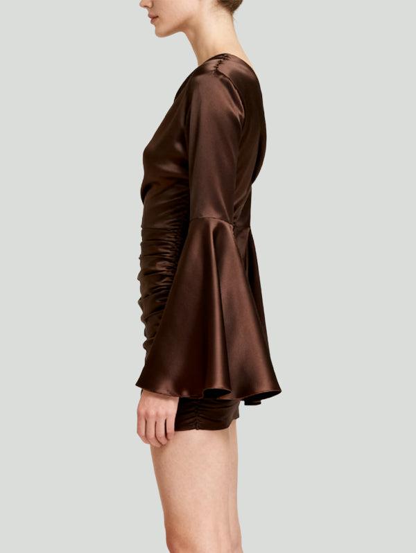 Retro Luxury Party Fashion Women's Long-Sleeve Dress