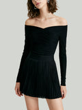 Minimalist Elegant Fashionable Women's Long-Sleeve Dress