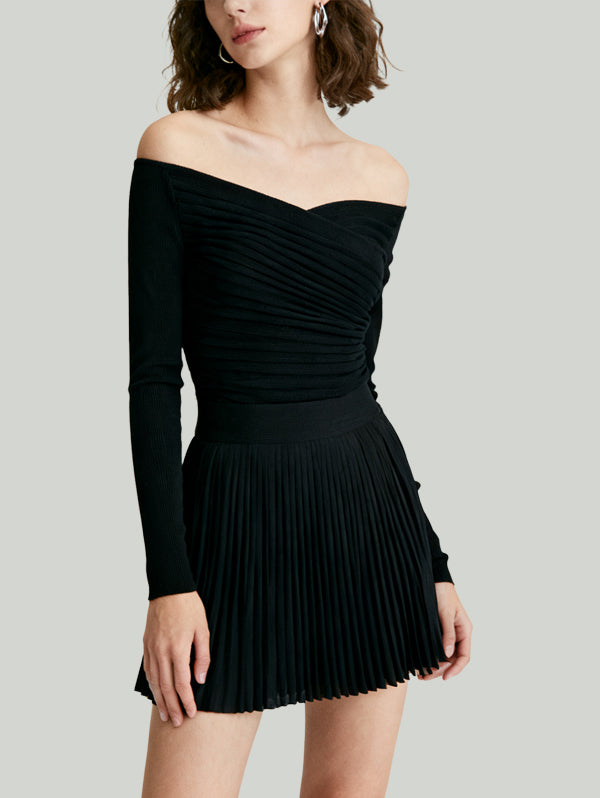 Minimalist Elegant Fashionable Women's Long-Sleeve Dress