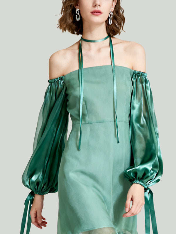 Fresh Vital Bohemian-Style Fashion Women's Long-Sleeve Dress