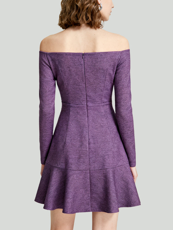 Ruffle Design Fresh Sweet Women's Long-Sleeve Dress