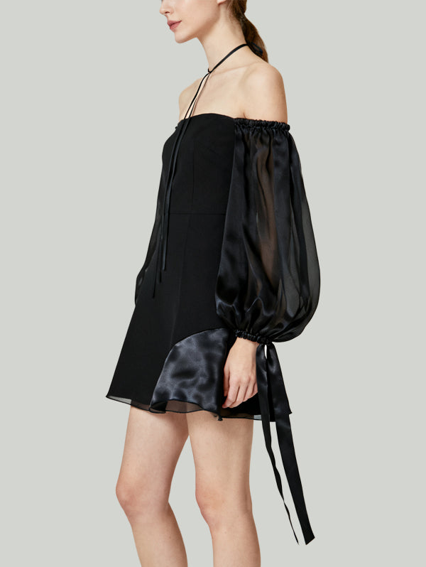 Mysterious Cool Dark Fashion Women's Long-Sleeve Dress