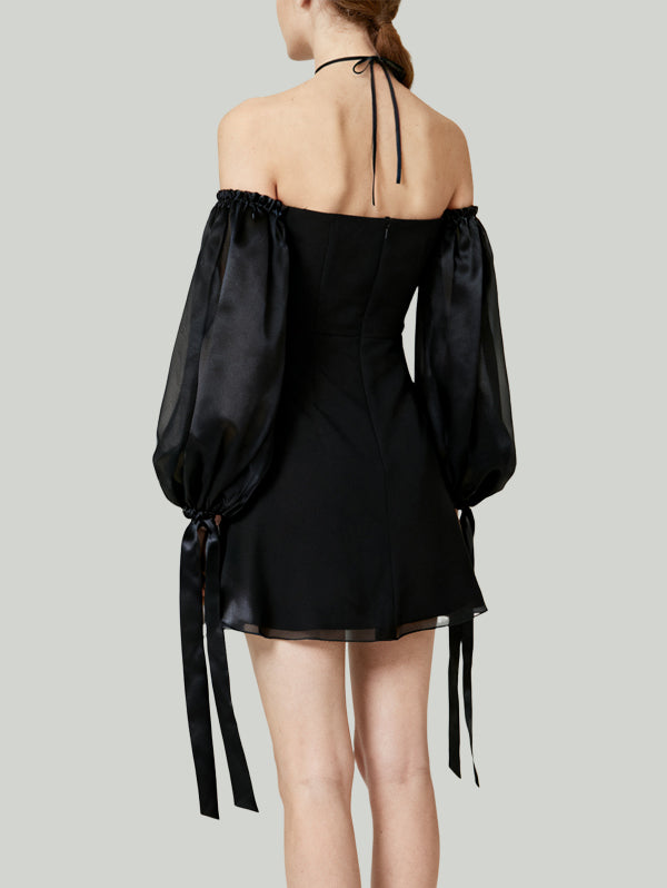 Mysterious Cool Dark Fashion Women's Long-Sleeve Dress