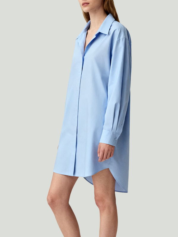Shirt-Style Loose Design Casual Women's Long-Sleeve Dress