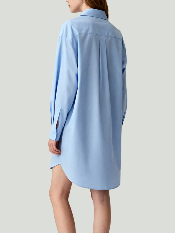Shirt-Style Loose Design Casual Women's Long-Sleeve Dress