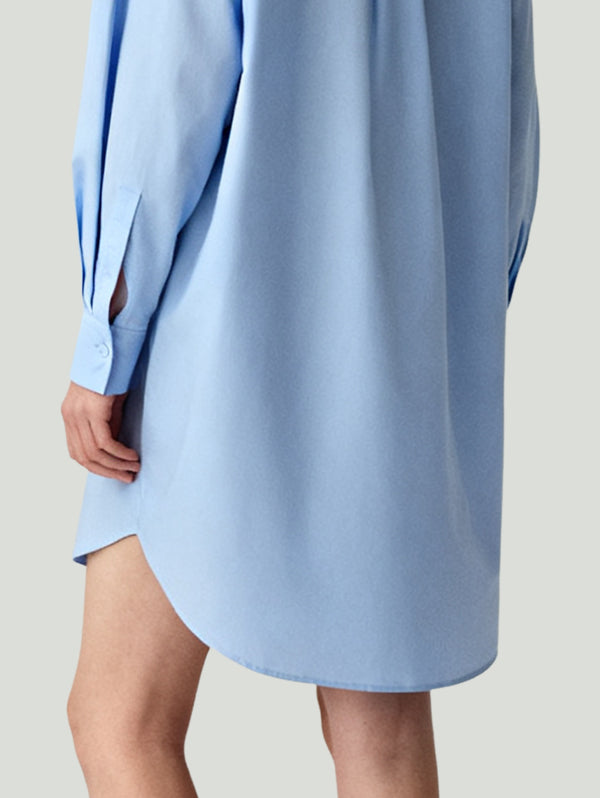 Shirt-Style Loose Design Casual Women's Long-Sleeve Dress