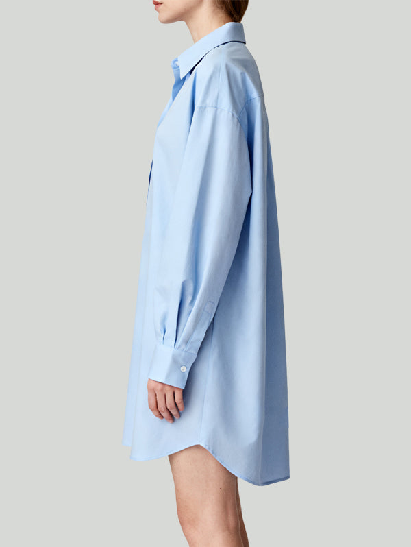 Casual Uninhibited Boyfriend-Style Women's Long-Sleeve Dress