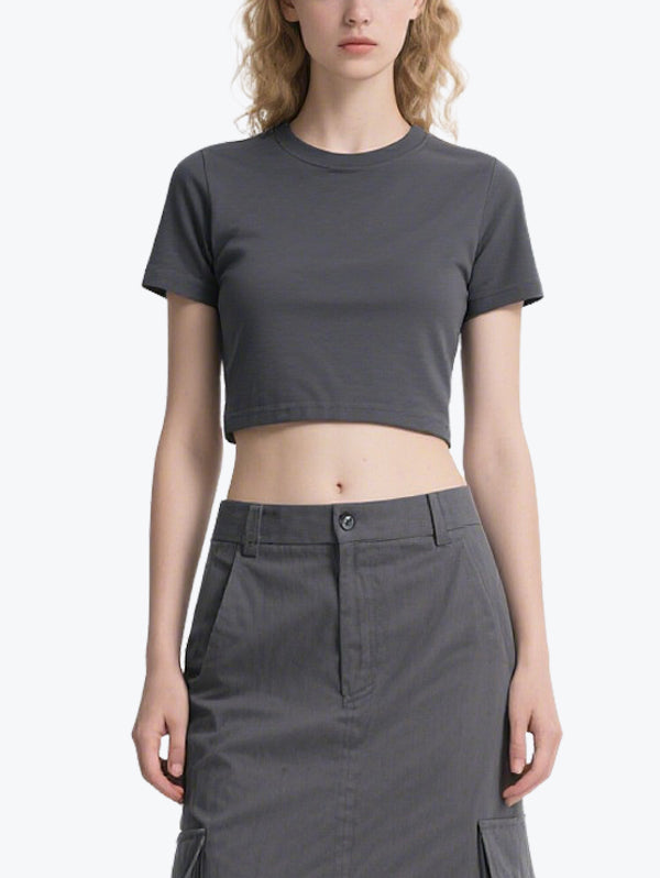 Fashionable Commuting Women's Short-Sleeved Skirt Suit