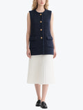 Elegant Ladies Vest Skirt Set