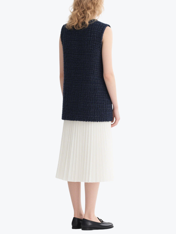 Elegant Ladies Vest Skirt Set