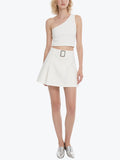 Fashionable One-Shoulder Short Skirt Set