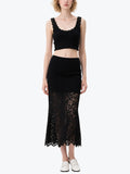 Sexy Hollow Lace Skirt Suit