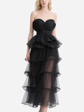 Gorgeous Layered Tube Top Tulle Skirt